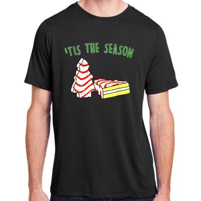 The Season Little Debbie Inspired Christmas Tree Snack Cake Adult ChromaSoft Performance T-Shirt