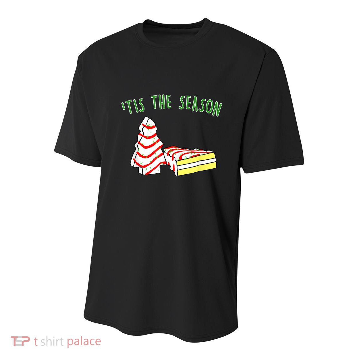 The Season Little Debbie Inspired Christmas Tree Snack Cake Youth Performance Sprint T-Shirt