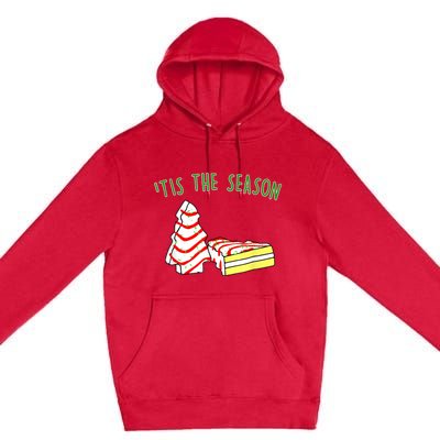 The Season Little Debbie Inspired Christmas Tree Snack Cake Premium Pullover Hoodie