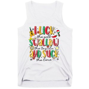 Tequila Shot Lick Cinco De Mayo Mexican Tank Top