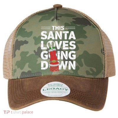 This Santa Loves Going Down Legacy Tie Dye Trucker Hat