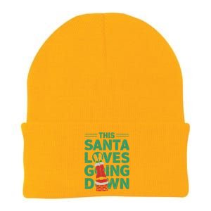 This Santa Loves Going Down Knit Cap Winter Beanie