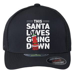 This Santa Loves Going Down Flexfit Unipanel Trucker Cap