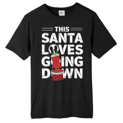 This Santa Loves Going Down Tall Fusion ChromaSoft Performance T-Shirt