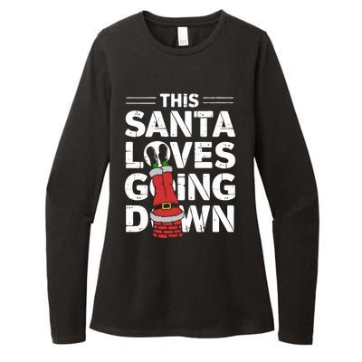 This Santa Loves Going Down Womens CVC Long Sleeve Shirt