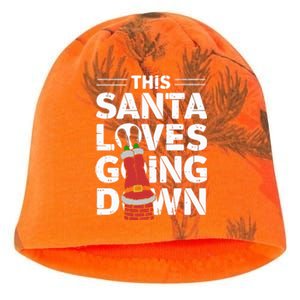 This Santa Loves Going Down Kati - Camo Knit Beanie