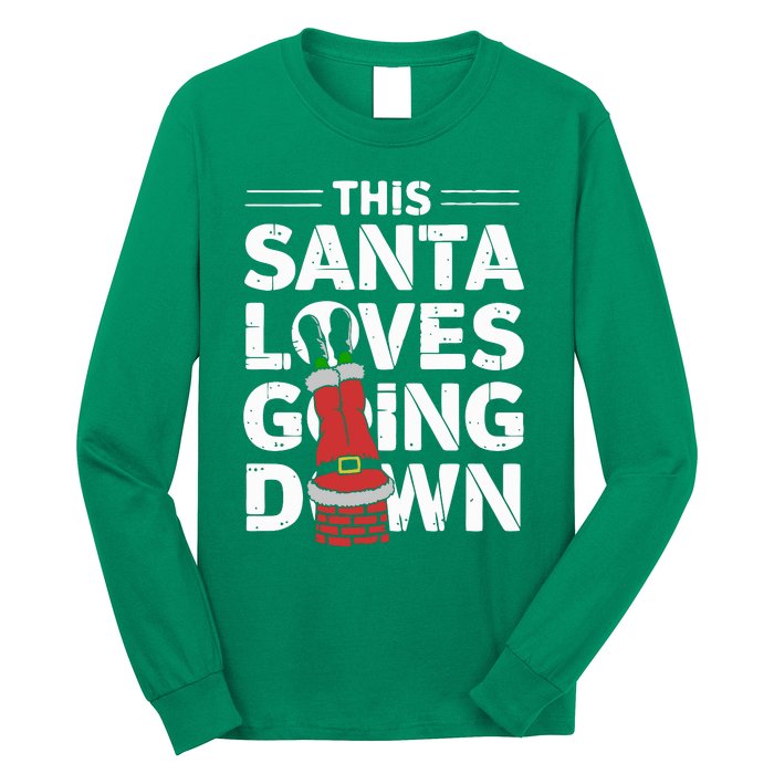 This Santa Loves Going Down Long Sleeve Shirt