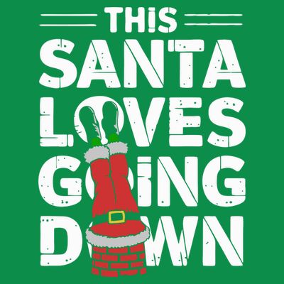 This Santa Loves Going Down T-Shirt