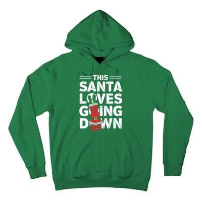 This Santa Loves Going Down Tall Hoodie