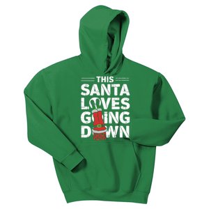 This Santa Loves Going Down Kids Hoodie