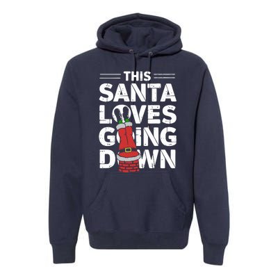 This Santa Loves Going Down Premium Hoodie