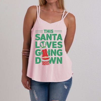 This Santa Loves Going Down Women's Strappy Tank