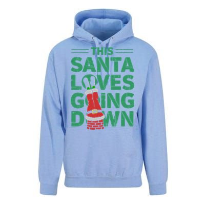 This Santa Loves Going Down Unisex Surf Hoodie