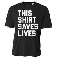 This Saves Lives Gray St Men Women Cooling Performance Crew T-Shirt