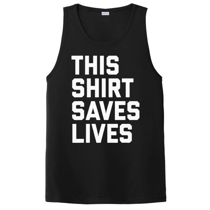 This Saves Lives Gray St Men Women PosiCharge Competitor Tank