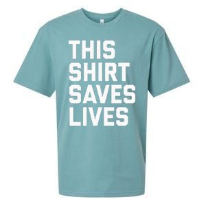 This Saves Lives Gray St Men Women Sueded Cloud Jersey T-Shirt