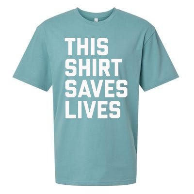 This Saves Lives Gray St Men Women Sueded Cloud Jersey T-Shirt