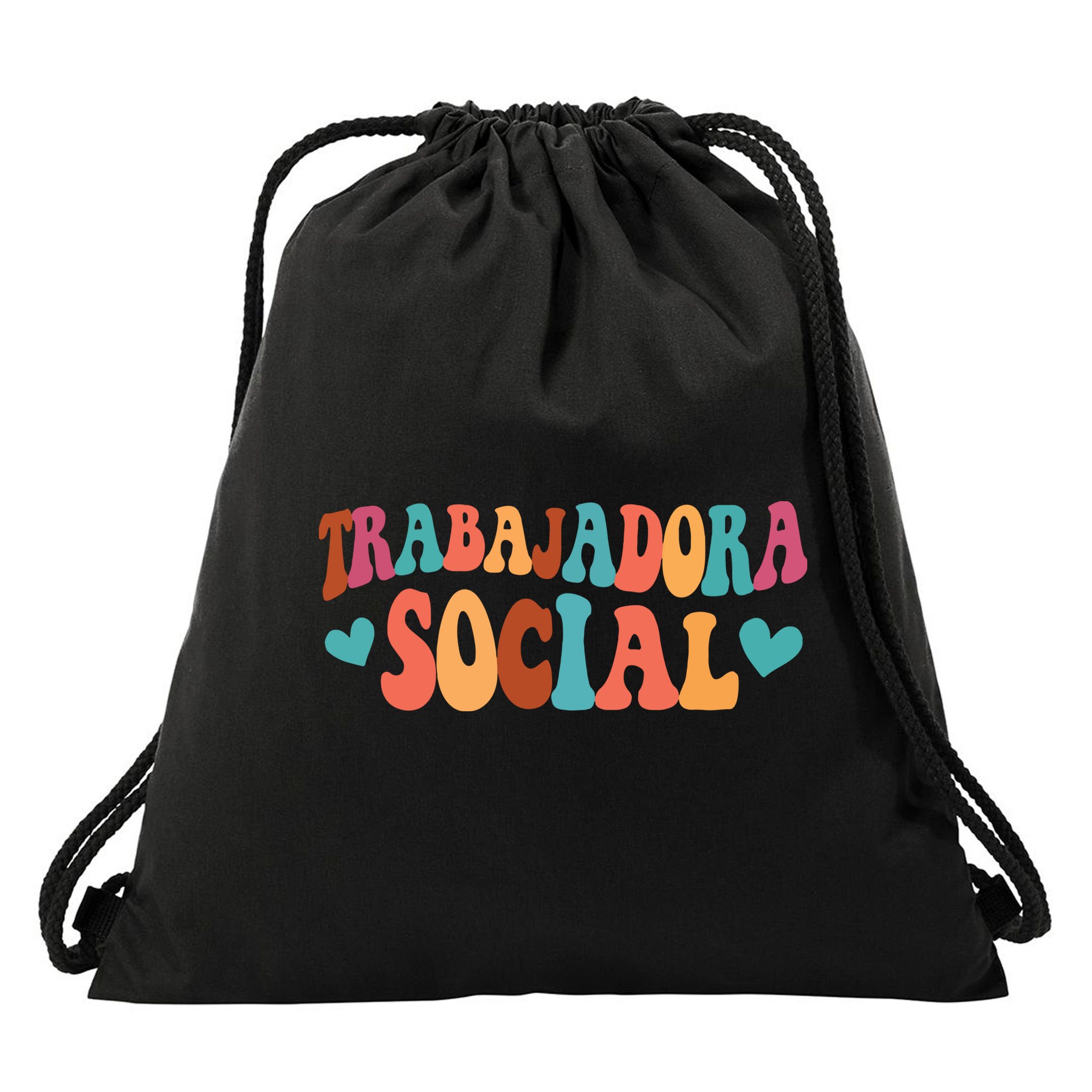 Trabajadora Social Latina Social Worker Spanish MSW Chingona Drawstring Bag