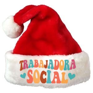 Trabajadora Social Latina Social Worker Spanish MSW Chingona Premium Christmas Santa Hat