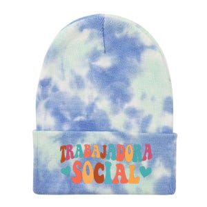 Trabajadora Social Latina Social Worker Spanish MSW Chingona Tie Dye 12in Knit Beanie