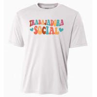 Trabajadora Social Latina Social Worker Spanish MSW Chingona Cooling Performance Crew T-Shirt