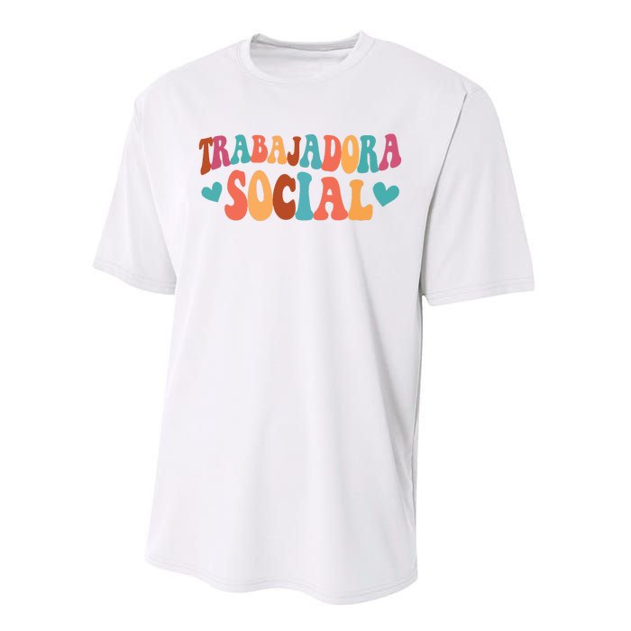 Trabajadora Social Latina Social Worker Spanish MSW Chingona Performance Sprint T-Shirt