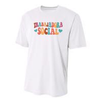 Trabajadora Social Latina Social Worker Spanish MSW Chingona Youth Performance Sprint T-Shirt