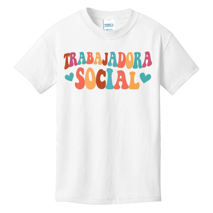 Trabajadora Social Latina Social Worker Spanish MSW Chingona Kids T-Shirt