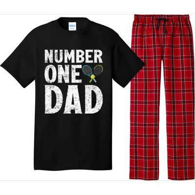 Tennis Sports Lover Number One Tennis Dad Fathers Day Gift Pajama Set