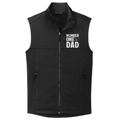 Tennis Sports Lover Number One Tennis Dad Fathers Day Gift Collective Smooth Fleece Vest