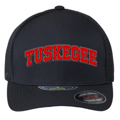 Tuskegee Sporty Logo Flexfit Unipanel Trucker Cap