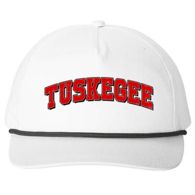 Tuskegee Sporty Logo Snapback Five-Panel Rope Hat