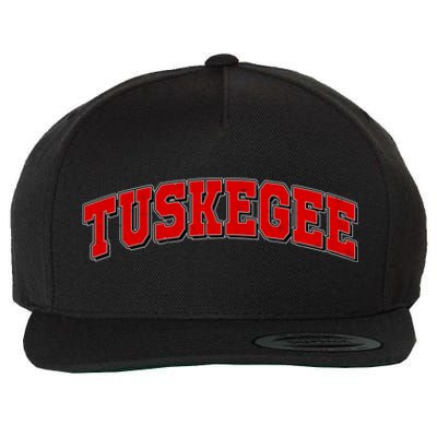 Tuskegee Sporty Logo Wool Snapback Cap