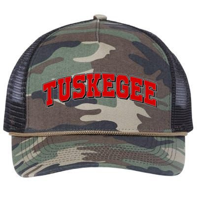 Tuskegee Sporty Logo Retro Rope Trucker Hat Cap