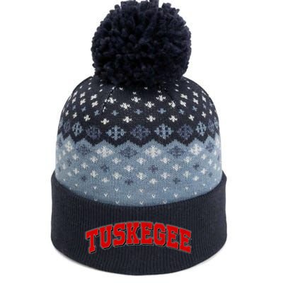 Tuskegee Sporty Logo The Baniff Cuffed Pom Beanie