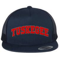 Tuskegee Sporty Logo Flat Bill Trucker Hat