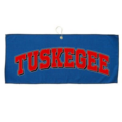 Tuskegee Sporty Logo Large Microfiber Waffle Golf Towel