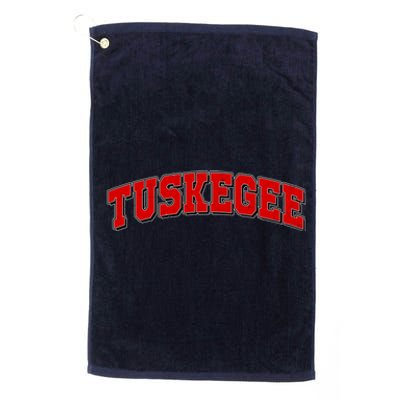 Tuskegee Sporty Logo Platinum Collection Golf Towel