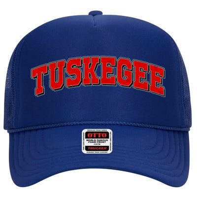 Tuskegee Sporty Logo High Crown Mesh Back Trucker Hat