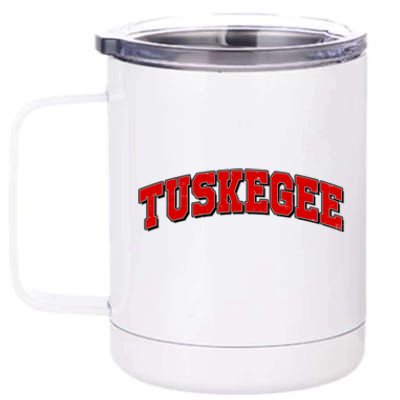 Tuskegee Sporty Logo 12 oz Stainless Steel Tumbler Cup