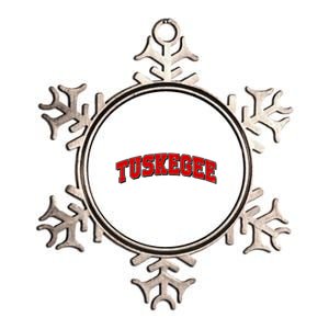 Tuskegee Sporty Logo Metallic Star Ornament