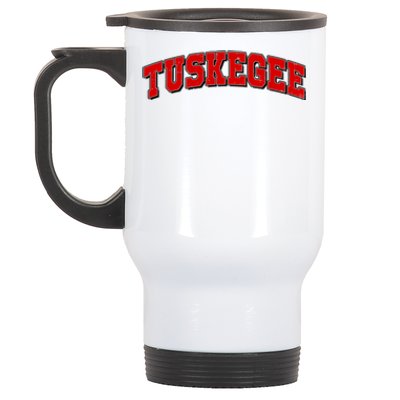 Tuskegee Sporty Logo Stainless Steel Travel Mug