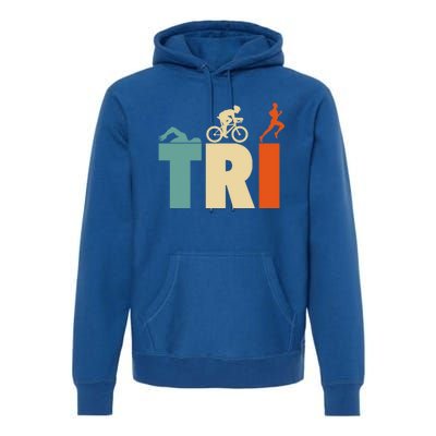 Triathlon Sport Lovers Gift Triathlon Gift Thletes Gift Premium Hoodie