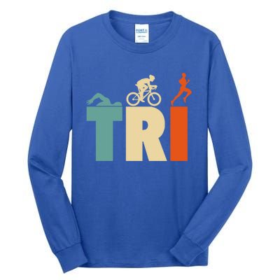 Triathlon Sport Lovers Gift Triathlon Gift Thletes Gift Tall Long Sleeve T-Shirt