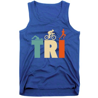 Triathlon Sport Lovers Gift Triathlon Gift Thletes Gift Tank Top