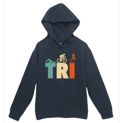 Triathlon Sport Lovers Gift Triathlon Gift Thletes Gift Urban Pullover Hoodie