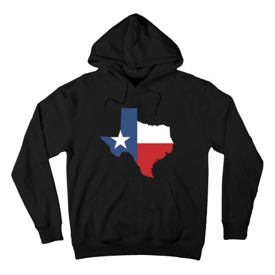 Texas State Lone Star Flag Map Hoodie