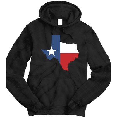 Texas State Lone Star Flag Map Tie Dye Hoodie