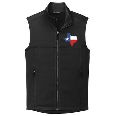 Texas State Lone Star Flag Map Collective Smooth Fleece Vest