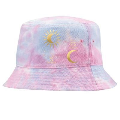 Taurus Suncancer Moon Zodiac Gift Tie-Dyed Bucket Hat